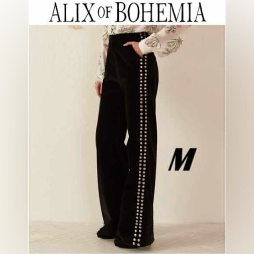 Alix Of Bohemia - Women's Charlie Rodeo Velvet Pant - Black. Size: M. NWT